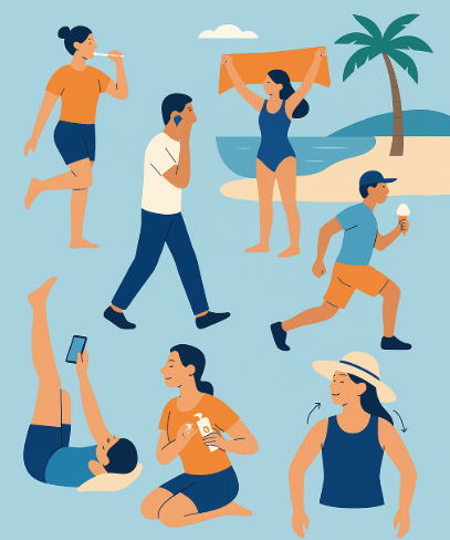 Stay active on vacation